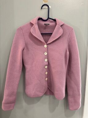 Ann Taylor Lavender Cardigan Sweater Angora Rabbit Hair Blend Women Size XS
